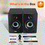 Pyle - PBKSP33BK , Sound and Recording , SoundBars - Home Theater , Desktop Bluetooth Bookshelf Speakers - HiFi Studio Monitor Computer Desk Stereo Speaker System, Black (300 Watt)