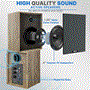 Pyle - PBKSRB40 , Sound and Recording , SoundBars - Home Theater , Desktop Bluetooth Bookshelf Speakers - HiFi Studio Monitor Computer Desk Stereo Speaker System, Connections and Studio Quality Sound, Modern Stylish Quality Wood (60Watt MAX)