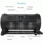 Pyle - CA-PBMSPG198 , Sports and Outdoors , Portable Speakers - Boom Boxes , Gadgets and Handheld , Portable Speakers - Boom Boxes , Bluetooth Boom Box Speaker System - Wireless & Portable Stereo Speaker with Built-in LED Lights, FM Radio & Included Karaoke Microphone (600 Watt)