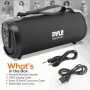 Pyle - PBMSPG3BK , Sports and Outdoors , Portable Speakers - Boom Boxes , Gadgets and Handheld , Portable Speakers - Boom Boxes , Bluetooth BoomBox Speaker System - Wireless & Portable Stereo Radio Speaker with FM Radio, MP3/USB/Micro SD Readers