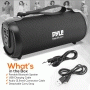 Pyle - CA-PBMSPG3BK , Sports and Outdoors , Portable Speakers - Boom Boxes , Gadgets and Handheld , Portable Speakers - Boom Boxes , Bluetooth BoomBox Speaker System - Wireless & Portable Stereo Radio Speaker with FM Radio, MP3/USB/Micro SD Readers