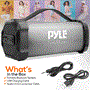 Pyle - PBMSPRG4 , Sports and Outdoors , Portable Speakers - Boom Boxes , Gadgets and Handheld , Portable Speakers - Boom Boxes , Bluetooth BoomBox Speaker System - Wireless & Portable Stereo Radio Speaker with Built-in RGB Lights, FM Radio