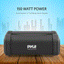 Pyle - PBMSQG9 , Sports and Outdoors , Portable Speakers - Boom Boxes , Gadgets and Handheld , Portable Speakers - Boom Boxes , Compact & Portable Bluetooth Wireless Speaker with Built-in Rechargeable Battery, MP3/USB/Micro SD Reader, FM Radio