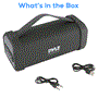 Pyle - PBMSQG9 , Sports and Outdoors , Portable Speakers - Boom Boxes , Gadgets and Handheld , Portable Speakers - Boom Boxes , Compact & Portable Bluetooth Wireless Speaker with Built-in Rechargeable Battery, MP3/USB/Micro SD Reader, FM Radio