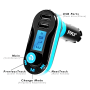 Pyle - PBT92 , On the Road , Plug-in Audio Accessories - Adapters , Bluetooth FM Transmitter & Hands-Free Car Charger Kit, Wireless Vehicle Audio Streaming Receiver, MP3/USB/SD