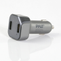 Pyle - PBT96 , On the Road , Plug-in Audio Accessories - Adapters , Bluetooth Car FM Transmitter USB Charge Kit - Wireless Vehicle Audio Streaming Receiver, Dual USB Ports
