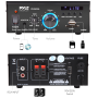 Pyle - PCAU25A , Sound and Recording , Amplifiers - Receivers , Stereo Power Amplifier System - Digital Audio Speaker Amp with MP3/AUX/USB/SD/FM/Bluetooth, LED Display, 2 x 40 Watt