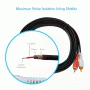 Pyle - PCBL42FT6 , Home and Office , Cables - Wires - Adapters , Sound and Recording , Cables - Wires - Adapters , 12 Gauge 6Ft RCA Male To  3.5mm