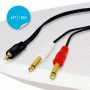 Pyle - PCBL43FT6 , Home and Office , Cables - Wires - Adapters , Sound and Recording , Cables - Wires - Adapters , 12 Gauge 3.5mm 6Ft Male Stereo To Dual 1/4