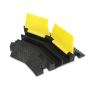 Pyle - PCBLCO32 , Home and Office , Cable Ramps - Cord/Wire Protectors , Left-Turn Cable Protective Cover Ramp, Cord/Wire Concealment Protection Track