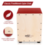 Pyle - UPCJD15 , Musical Instruments , Drums , Stringed Jam Cajon - Wooden Cajon Percussion Box