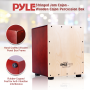 Pyle - PCJD15 , Musical Instruments , Drums , Stringed Jam Cajon - Wooden Cajon Percussion Box