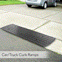 Pyle - pcrbdr23 , On the Road , Protective Storage Covers , Car/Truck Curb Ramps - Driveway Rubber Threshold Car Curb-Side Bridges (3-Pcs.)