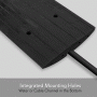 Pyle - pcrbdr24 , On the Road , Protective Storage Covers , Car/Truck Curb Ramp - Driveway Rubber Threshold Car Curb-Side Bridge