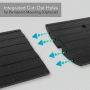 Pyle - pcrbdr24 , On the Road , Protective Storage Covers , Car/Truck Curb Ramp - Driveway Rubber Threshold Car Curb-Side Bridge