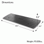 Pyle - pcrbdr24 , On the Road , Protective Storage Covers , Car/Truck Curb Ramp - Driveway Rubber Threshold Car Curb-Side Bridge