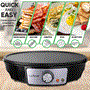 Pyle - PCRM12.5 , Kitchen & Cooking , Cooktops & Griddles , Electric Crepe Maker / Griddle, Hot Plate Cooktop