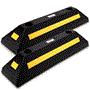 Pyle - PCRSTP11 , Misc , Vehicle Wheel Stop - Car & Truck Parking Curb Tire Stop, Heavy Duty Rubber Parking Tire Block