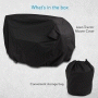 Pyle - PCVDT45 , Marine and Waterproof , Protective Storage Covers , On the Road , Protective Storage Covers , Armor Shield Lawn Tractor Mower Protective Storage Cover, Indoor/Outdoor, Universal Size