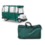 Pyle - PCVGCE37 , Marine and Waterproof , Protective Storage Covers , On the Road , Protective Storage Covers , Armor Shield Deluxe 4 Sided Golf Cart Enclosure 4 Passenger, Fits Carts up to 95