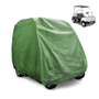 Pyle - PCVGFCSO20 , Marine and Waterproof , Protective Storage Covers , On the Road , Protective Storage Covers , Armor Shield Golf Cart Zipper Protective Storage Cover, Fits 2 Passenger Car, Indoor/Outdoor, (Olive Color)
