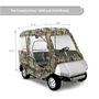 Pyle - PCVGFYM71 , Marine and Waterproof , Protective Storage Covers , On the Road , Protective Storage Covers , Armor Shield Yamaha Golf Cart Protective Storage Enclosure Cover, Fits Yamaha Drive® 2009 and 2010 Models (Camo Color)