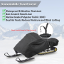 Pyle - PCVSNM14 , Marine and Waterproof , Protective Storage Covers , On the Road , Protective Storage Covers , Armor Shield Snowmobile Cover - Universal Cover for Snowmobile (126’’– 138’’ -inches)