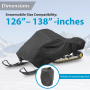 Pyle - PCVSNM14 , Marine and Waterproof , Protective Storage Covers , On the Road , Protective Storage Covers , Armor Shield Snowmobile Cover - Universal Cover for Snowmobile (126’’– 138’’ -inches)