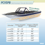 Pyle - PCVSPB330 , Marine and Waterproof , Protective Storage Covers , On the Road , Protective Storage Covers , Armor Shield Trailer Master Boat Cover 14