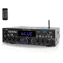Pyle - PDA4BU , Sound and Recording , Amplifiers - Receivers , Bluetooth Stereo Amplifier Receiver - Optical, Phono, Coaxial, FM Radio, USB & SD Memory Card Readers, Line (3.5 mm) Input, Digital LED Display, Microphone Inputs (200 Watt)