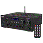 Pyle - PDA69BU , Sound and Recording , Amplifiers - Receivers , Stereo Amplifier Audio Receiver Sound System with Bluetooth Wireless Streaming, MP3/USB/SD/AUX/FM Radio