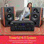 Pyle - PDA69BU , Sound and Recording , Amplifiers - Receivers , Stereo Amplifier Audio Receiver Sound System with Bluetooth Wireless Streaming, MP3/USB/SD/AUX/FM Radio