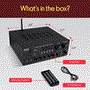 Pyle - PDA69BU , Sound and Recording , Amplifiers - Receivers , Stereo Amplifier Audio Receiver Sound System with Bluetooth Wireless Streaming, MP3/USB/SD/AUX/FM Radio