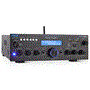 Pyle - PDA6BU , Sound and Recording , Amplifiers - Receivers , Compact Bluetooth Stereo Amplifier - Desktop Audio Power Amp Receiver with FM Radio, MP3/USB/SD Readers, Digital LCD Display, Microphone Input (200 Watt).