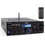 Pyle - PDA6BU.6 , Sound and Recording , Amplifiers - Receivers , Compact Bluetooth Stereo Amplifier - Desktop Audio Power Amp Receiver with FM Radio, MP3/USB/SD Readers, Digital LCD Display, Microphone Input (200 Watt).