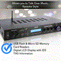 Pyle - pda7bu , Sound and Recording , Amplifiers - Receivers , Home Theater Amplifier Audio Receiver Sound System with Bluetooth Wireless Streaming, MP3/USB/SD/AUX/FM Radio (200 Watt)