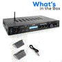 Pyle - pda7bu , Sound and Recording , Amplifiers - Receivers , Home Theater Amplifier Audio Receiver Sound System with Bluetooth Wireless Streaming, MP3/USB/SD/AUX/FM Radio (200 Watt)