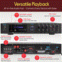 Pyle - PDA8BU.5 , Sound and Recording , Amplifiers - Receivers , 5 Channel Audio Amplifier, Multi-Source 1/4” Audio/Microphone input USB/SD Readers/ FM radio, Built-in Bluetooth for Wireless Audio Streaming