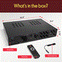 Pyle - PDA8BU.5 , Sound and Recording , Amplifiers - Receivers , 5 Channel Audio Amplifier, Multi-Source 1/4” Audio/Microphone input USB/SD Readers/ FM radio, Built-in Bluetooth for Wireless Audio Streaming