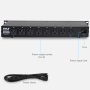 Pyle - PDBC10.5 , Home and Office , Power Supply - Power Converters , 8 Outlet Rack Mount Power Supply Center w/Each Outlet Switch