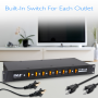 Pyle - PDBC10 , Home and Office , Power Supply - Power Converters , 8 Outlet Rack Mount Power Supply Center w/Each Outlet Switch
