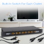 Pyle - PDBC10.5 , Home and Office , Power Supply - Power Converters , 8 Outlet Rack Mount Power Supply Center w/Each Outlet Switch