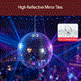 Pyle - PDBL08 ,  , Pyle 8-Inch Retro Disco Ball with Reflective Mirror Tiles - Classic Hanging Mirror Ball Decoration for Parties & Events