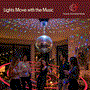 Pyle - PDBLML12 ,  , Pyle 12-Inch Motorized Disco Ball with Reflective Mirror Tiles, 15 RPM Adjustable Motor Speed, 18 RGBW LED Lights, and Remote Control for Parties & Events