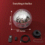 Pyle - PDBLML12 ,  , Pyle 12-Inch Motorized Disco Ball with Reflective Mirror Tiles, 15 RPM Adjustable Motor Speed, 18 RGBW LED Lights, and Remote Control for Parties & Events