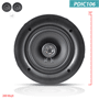 Pyle - EUPDIC106 , Sound and Recording , Home Speakers , 10.0" In-Wall / In-Ceiling Dual Stereo Speakers, 2-Way Flush Mount (250 Watt)