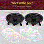 Pyle - PDIC16106 , Sound and Recording , Home Speakers , 10.0" In-Wall / In-Ceiling Speakers, 2-Way Flush Mount Home Speaker Pair, 300 Watt