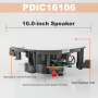 Pyle - PDIC16106 , Sound and Recording , Home Speakers , 10.0" In-Wall / In-Ceiling Speakers, 2-Way Flush Mount Home Speaker Pair, 300 Watt