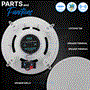 Pyle - PDIC1661RD , Sound and Recording , Home Speakers , 6.5" In-Wall / In-Ceiling Speakers, 2-Way Flush Mount Home Speaker Pair, 200 Watt