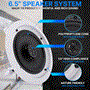 Pyle - PDIC1661RD , Sound and Recording , Home Speakers , 6.5" In-Wall / In-Ceiling Speakers, 2-Way Flush Mount Home Speaker Pair, 200 Watt